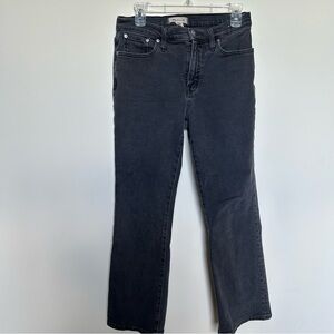 Madewell Kick Out Crop Jean in Washed Black Size 29